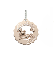 Einzelner Ohrring Chantecler Dame Logo in Rosègold Diamante 0.05 Ct 38059 - 38059